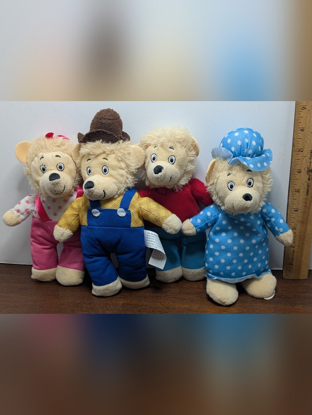 PBS Kids The Berenstain Bears Stuffed Plush Family Set Of 4